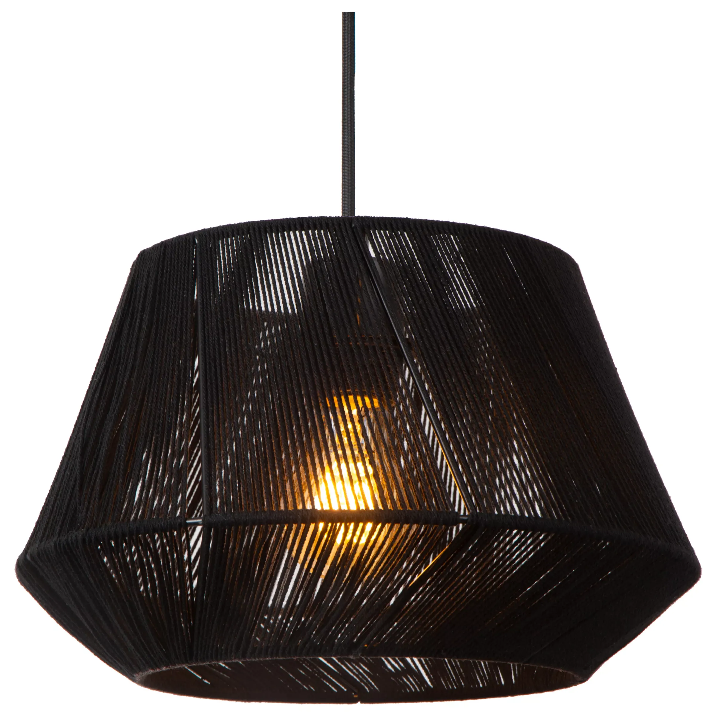 JESSICA - Hanglamp - Ø 35,5 cm - 3xE27 - Zwart*Lucide Cheap