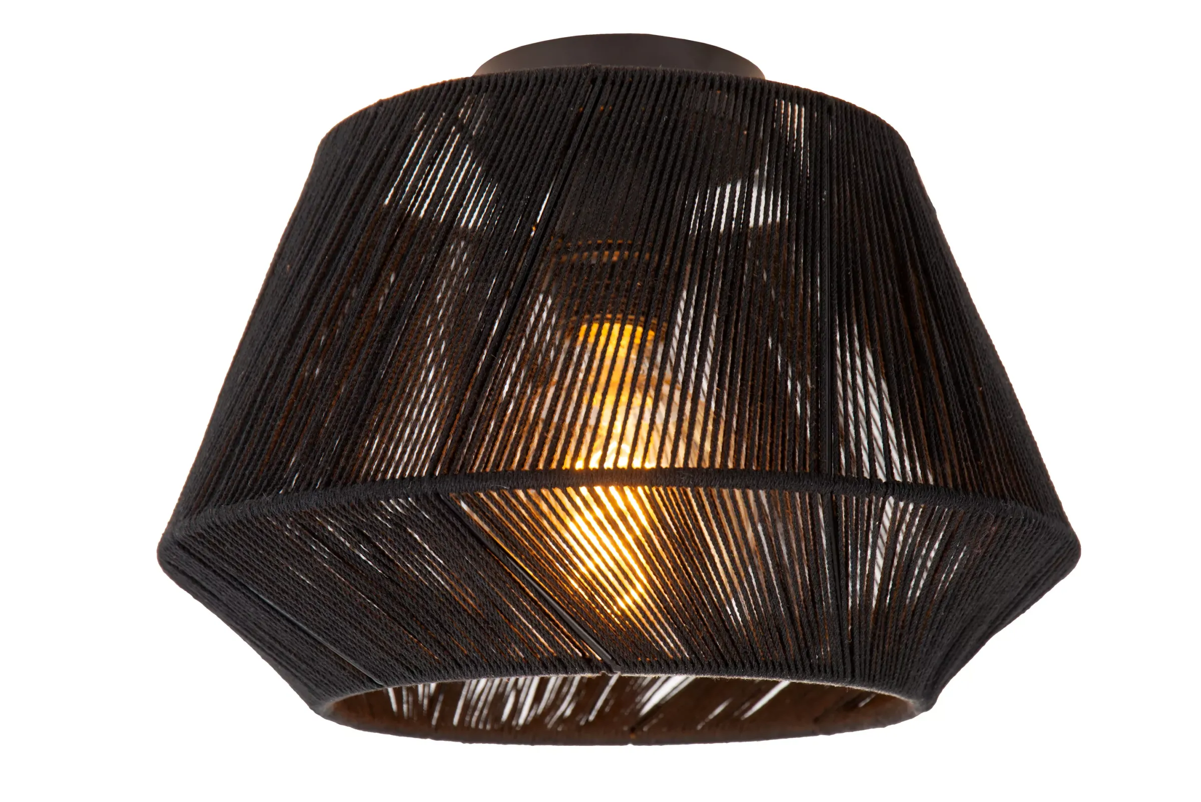 JESSICA - Plafonnière - Ø 30 cm - 1xE27 - Zwart*Lucide Fashion