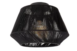 JESSICA - Plafonnière - Ø 30 cm - 1xE27 - Zwart*Lucide Fashion