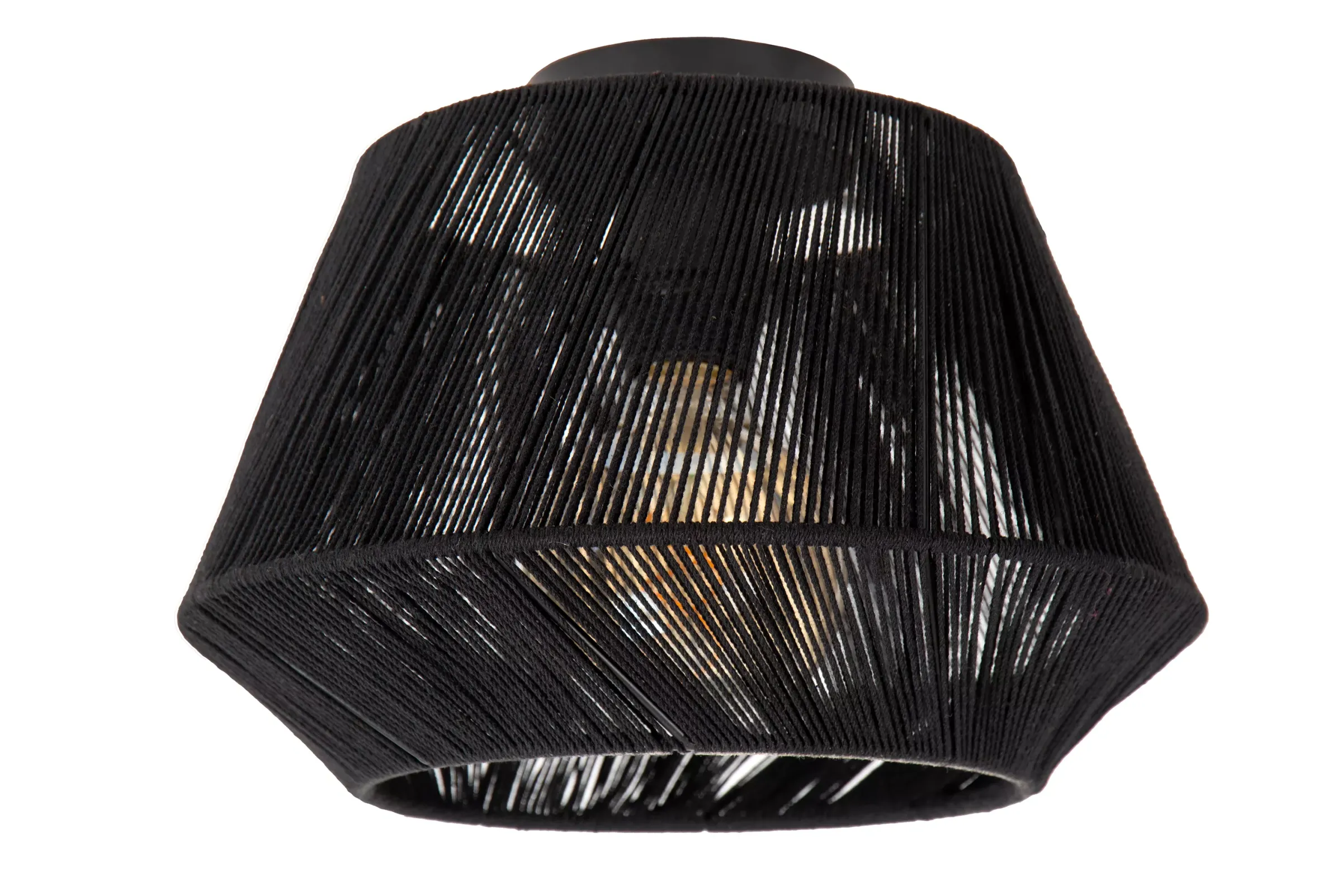 JESSICA - Plafonnière - Ø 30 cm - 1xE27 - Zwart*Lucide Fashion