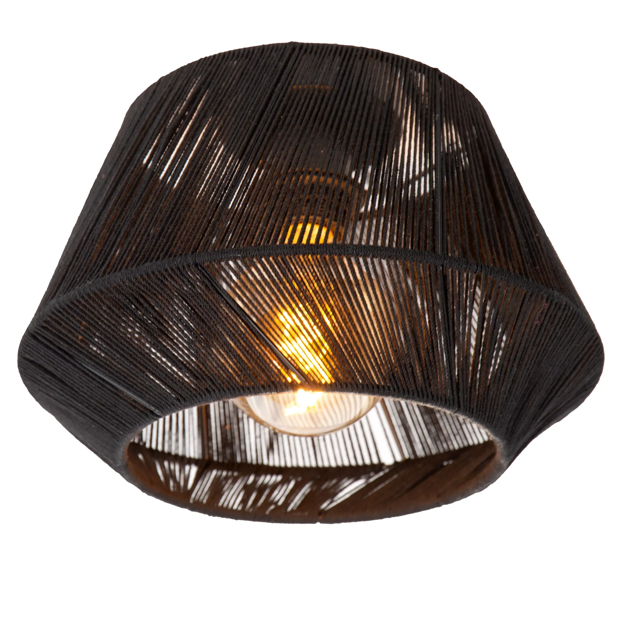 JESSICA - Plafonnière - Ø 30 cm - 1xE27 - Zwart*Lucide Fashion