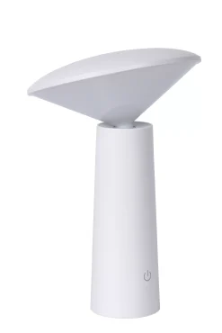 JIVE - Oplaadbare Tafellamp Binnen/Buiten - Accu/Batterij - Ø 13,7 cm - LED Dimb. - CCT - 1x3W 2800K/6500K - IP44 - Wit*Lucide Outlet