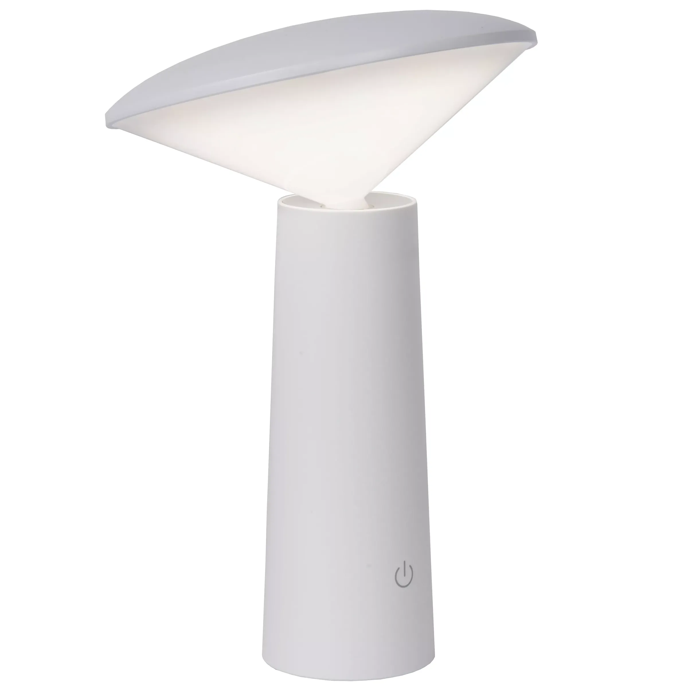 JIVE - Oplaadbare Tafellamp Binnen/Buiten - Accu/Batterij - Ø 13,7 cm - LED Dimb. - CCT - 1x3W 2800K/6500K - IP44 - Wit*Lucide Outlet
