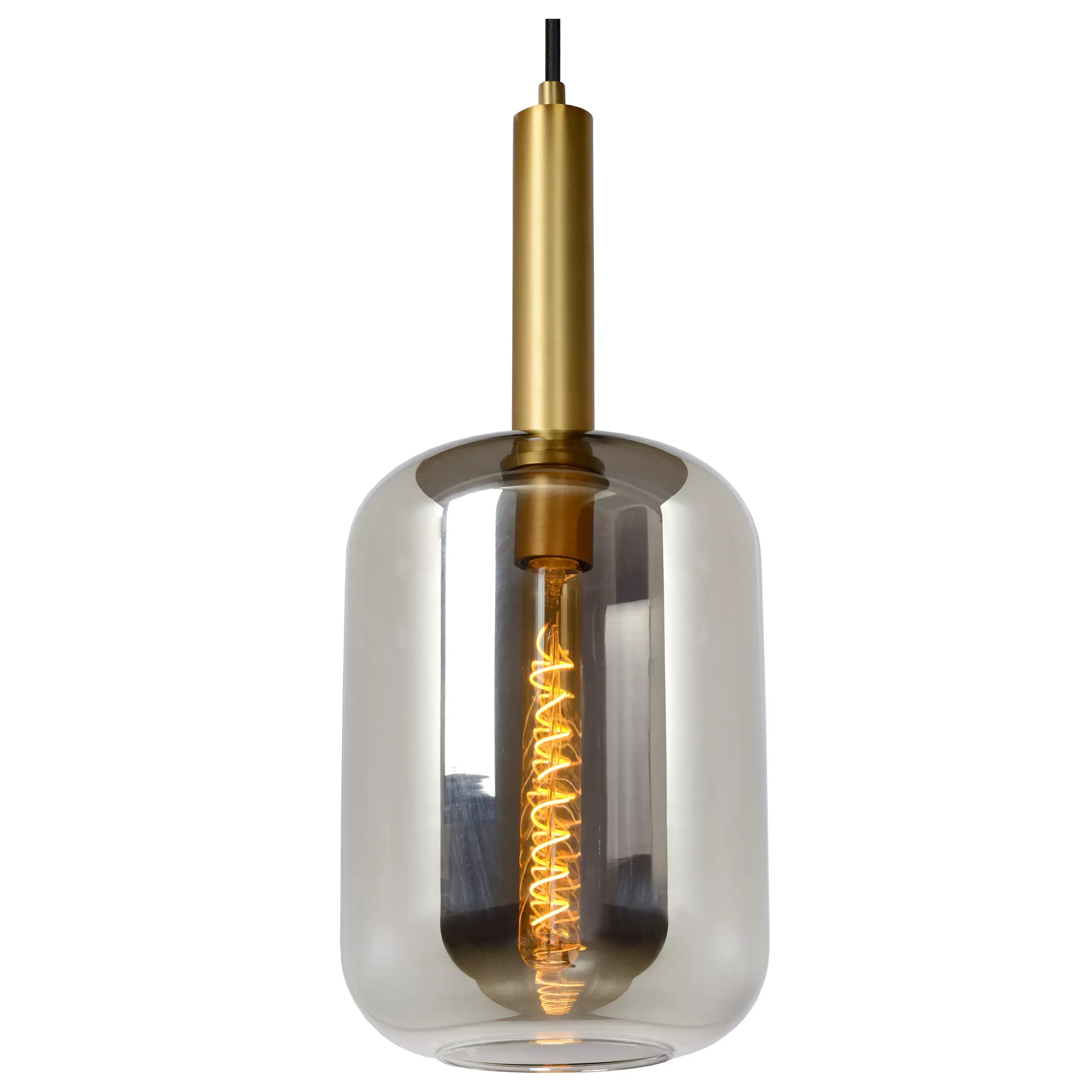 JOANET - Hanglamp - Ø 22 cm - 1xE27 - Fumé*Lucide Discount