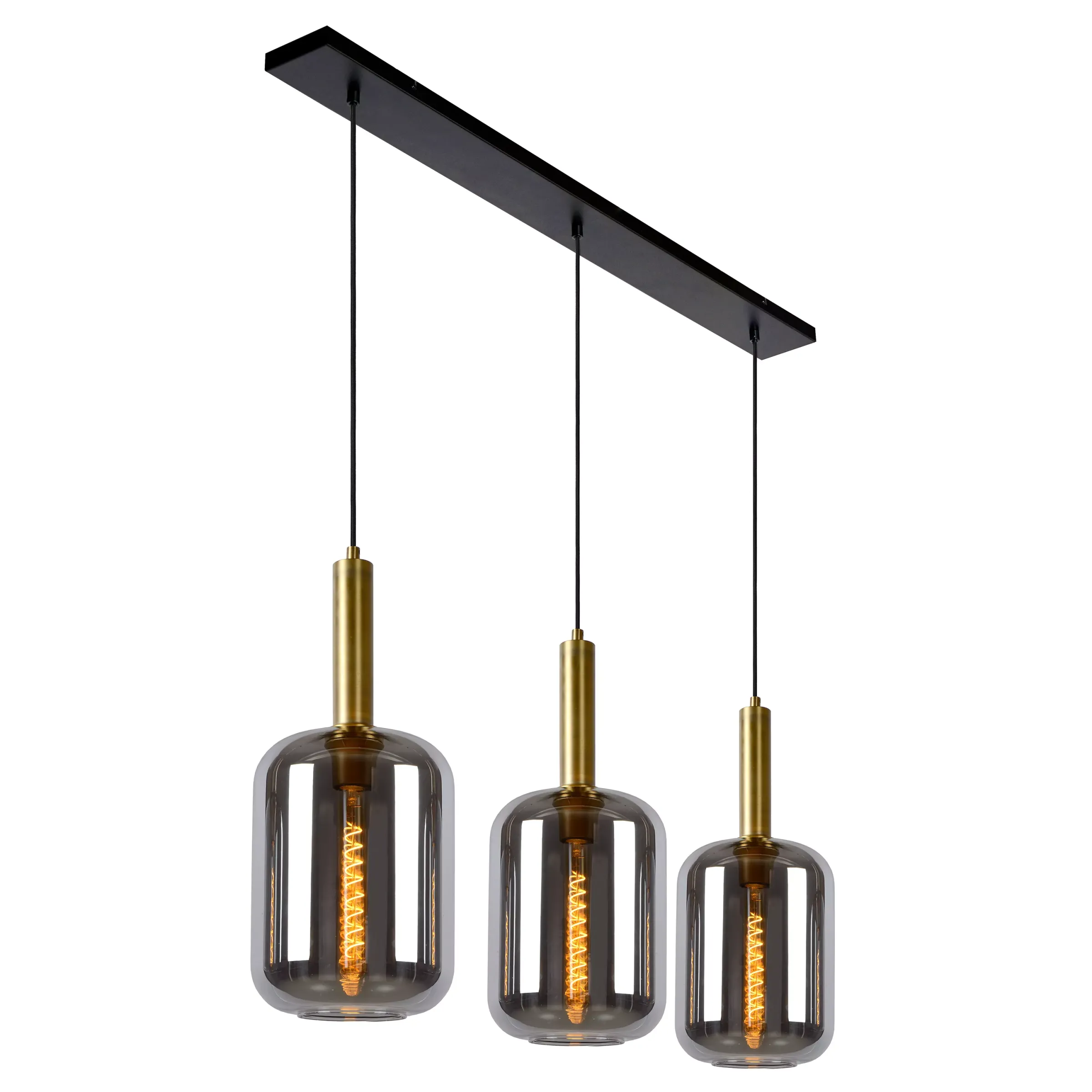 JOANET - Hanglamp - 3xE27 - Fumé*Lucide New