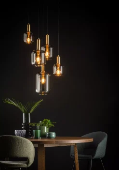 JOANET - Hanglamp - Ø 66 cm - 5xE27 - Fumé*Lucide Clearance
