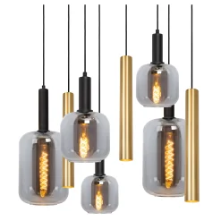 JOANET - Hanglamp - 6xE27 - Koffie*Lucide Shop