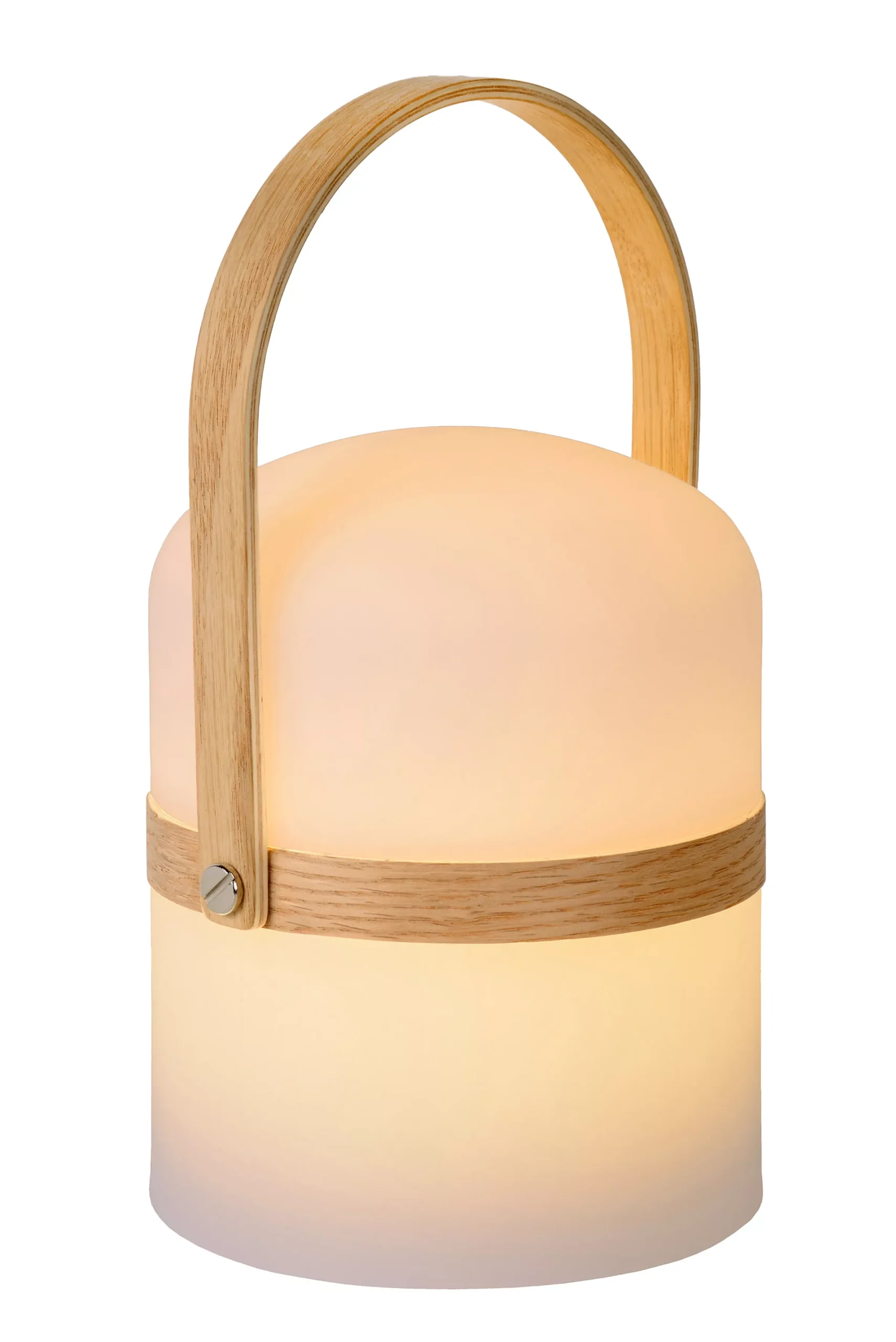 JOE - Oplaadbare Tafellamp Binnen/Buiten - Accu/Batterij - Ø 14,5 cm - LED Dim to warm - 1x3W 2800K/3200K - IP44 - Wit*Lucide Clearance