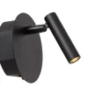JOLIJN - Oplaadbare Bedlamp / Wandlamp - Accu/Batterij - Ø 10,2 cm - LED - 1x2W 3000K - Magnetisch - Zwart*Lucide Discount