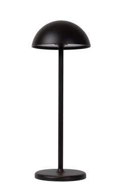 JOY - Oplaadbare Tafellamp Binnen/Buiten - Accu/Batterij - Ø 12 cm - LED Dimb. - 1x1,5W 3000K - IP54 - Zwart*Lucide Flash Sale