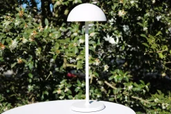 JOY - Oplaadbare Tafellamp Binnen/Buiten - Accu/Batterij - Ø 12 cm - LED Dimb. - 1x1,5W 3000K - IP54 - Wit*Lucide Discount