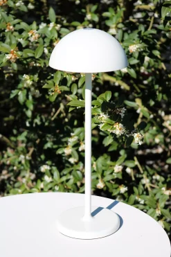 JOY - Oplaadbare Tafellamp Binnen/Buiten - Accu/Batterij - Ø 12 cm - LED Dimb. - 1x1,5W 3000K - IP54 - Wit*Lucide Discount