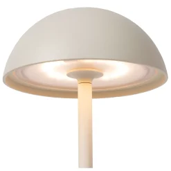 JOY - Oplaadbare Tafellamp Binnen/Buiten - Accu/Batterij - Ø 12 cm - LED Dimb. - 1x1,5W 3000K - IP54 - Wit*Lucide Discount