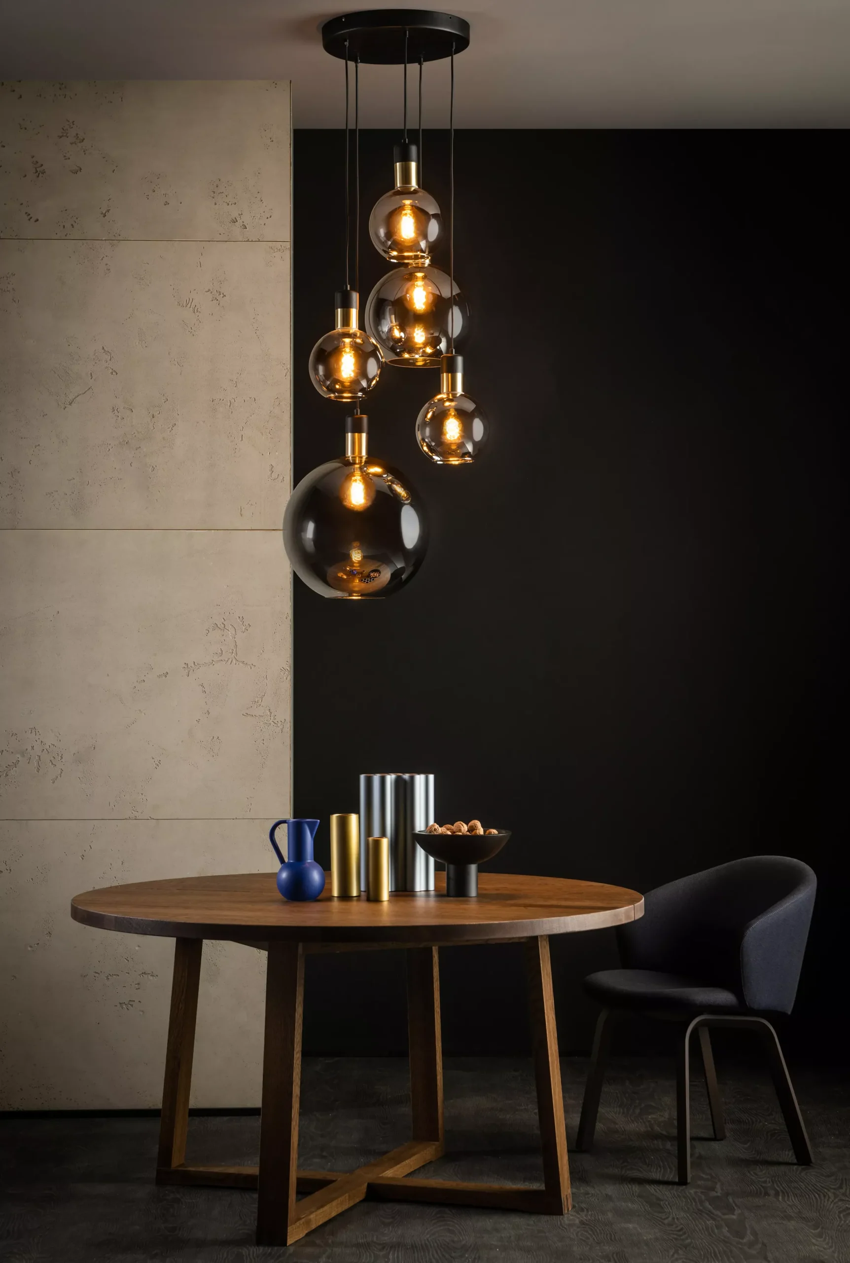 JULIUS - Hanglamp - 5xE27 - Fumé*Lucide Online