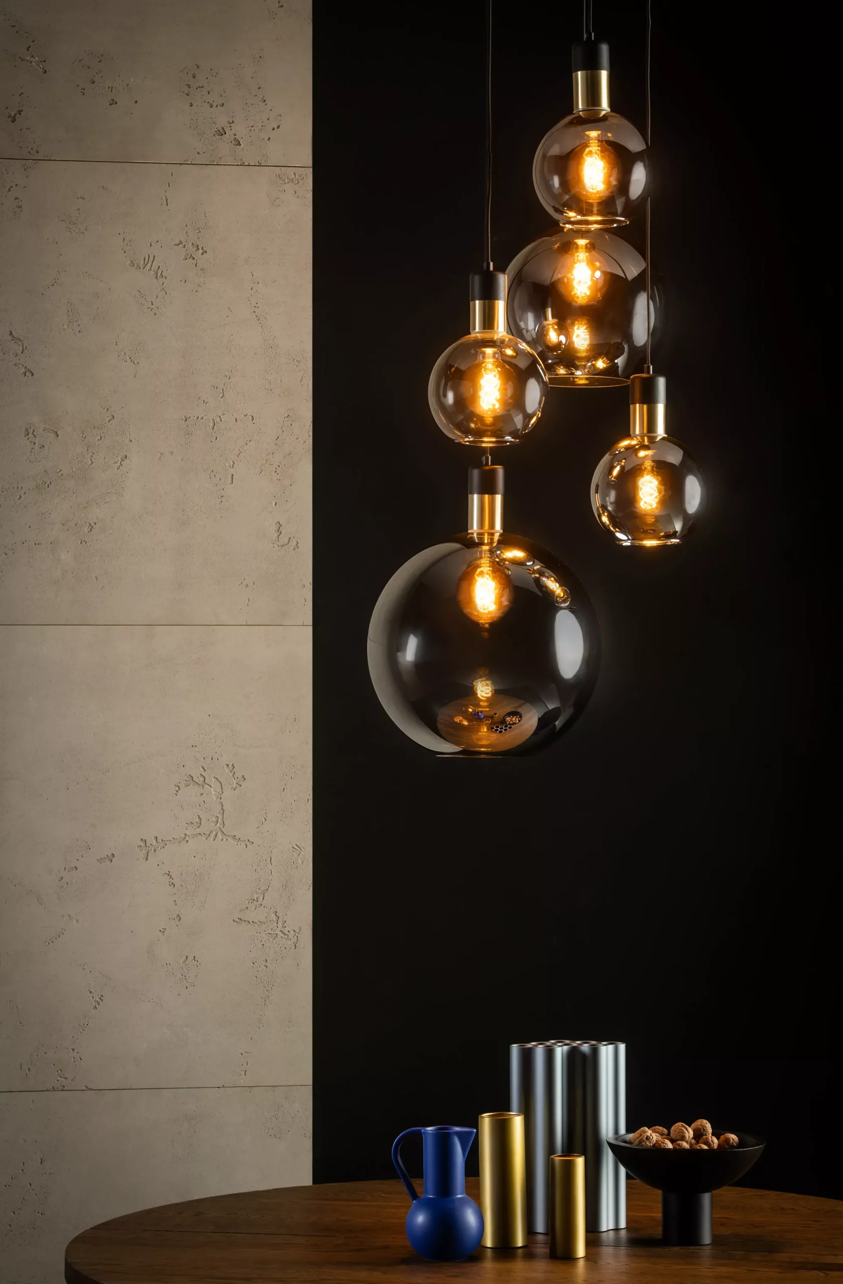 JULIUS - Hanglamp - 5xE27 - Fumé*Lucide Online