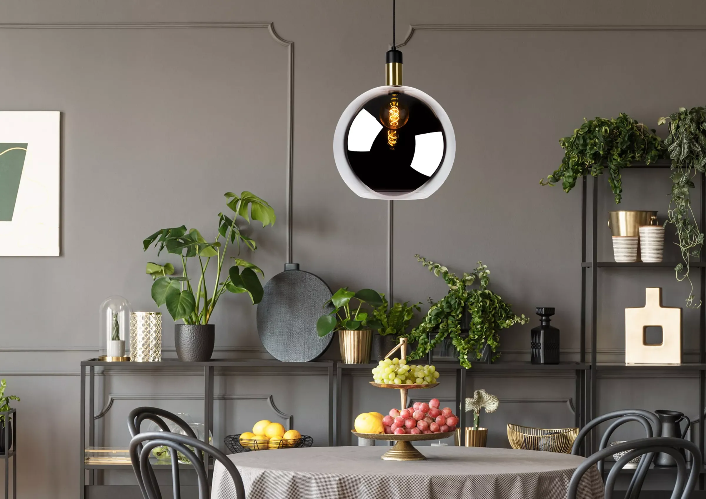 JULIUS - Hanglamp - Ø 40 cm - 1xE27 - Fumé*Lucide Online