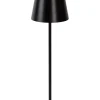 JUSTIN - Oplaadbare Tafellamp Binnen/Buiten - Accu/Batterij - Ø 11 cm - LED Dimb. - CCT - 1x2,2W 2700K/3000K - IP54 - Zwart*Lucide Online