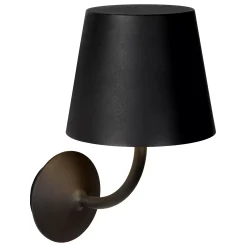 JUSTIN - Wandlamp Binnen/Buiten - LED Dimb. - 1x7W 3000K - IP65 - Zwart*Lucide New