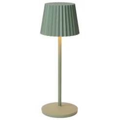 JUSTINE - Oplaadbare Tafellamp Binnen/Buiten - Accu/Batterij - LED Dimb. - 1x2W 2700K - IP54 - Met draadloos oplaadstation - Groen*Lucide Flash Sale