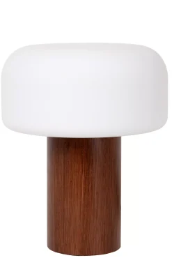 KENAN - Tafellamp - Ø 22 cm - 1xE14 - Hout*Lucide Hot
