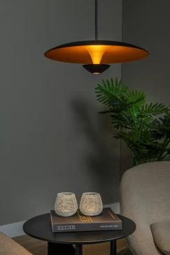 KENNETH - Hanglamp - Ø 40 cm - LED Dimb. - 1x12W 2700K - Zwart*Lucide Discount