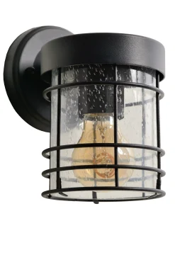 KEPPEL - Wandlamp Binnen/Buiten - 1xE27 - IP23 - Zwart*Lucide Best Sale