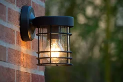 KEPPEL - Wandlamp Binnen/Buiten - 1xE27 - IP23 - Zwart*Lucide Best Sale
