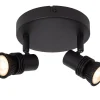 KIANTI - Plafondspot - Ø 15 cm - 2xGU10 - Zwart*Lucide Online