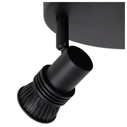 KIANTI - Plafondspot - Ø 21 cm - 3xGU10 - Zwart*Lucide Online