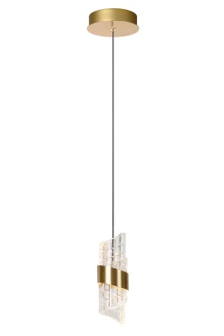 KLIGANDE - Hanglamp - Ø 13 cm - LED - 1x9W 2700K - Mat Goud / Messing*Lucide Outlet