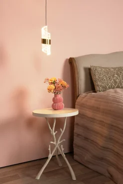 KLIGANDE - Hanglamp - Ø 13 cm - LED - 1x9W 2700K - Mat Goud / Messing*Lucide Outlet