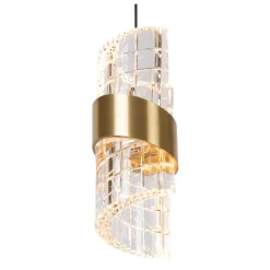 KLIGANDE - Hanglamp - Ø 25 cm - LED Dimb. - 3x8W 2700K - Mat Goud / Messing*Lucide Hot