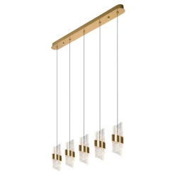 KLIGANDE - Hanglamp - LED Dimb. - 5x7,8W 2700K - Mat Goud / Messing*Lucide Best Sale