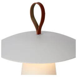 LA DONNA - Oplaadbare Tafellamp Binnen/Buiten - Accu/Batterij - Ø 19,7 cm - LED 3 StepDim - 1x2W 2700K - IP54 - Wit*Lucide Clearance