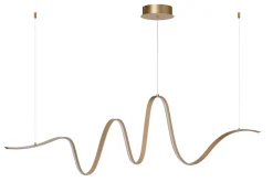 LAMBADA - Hanglamp - LED Dimb. - 1x33W 2700K/3200K - Mat Goud / Messing*Lucide Outlet