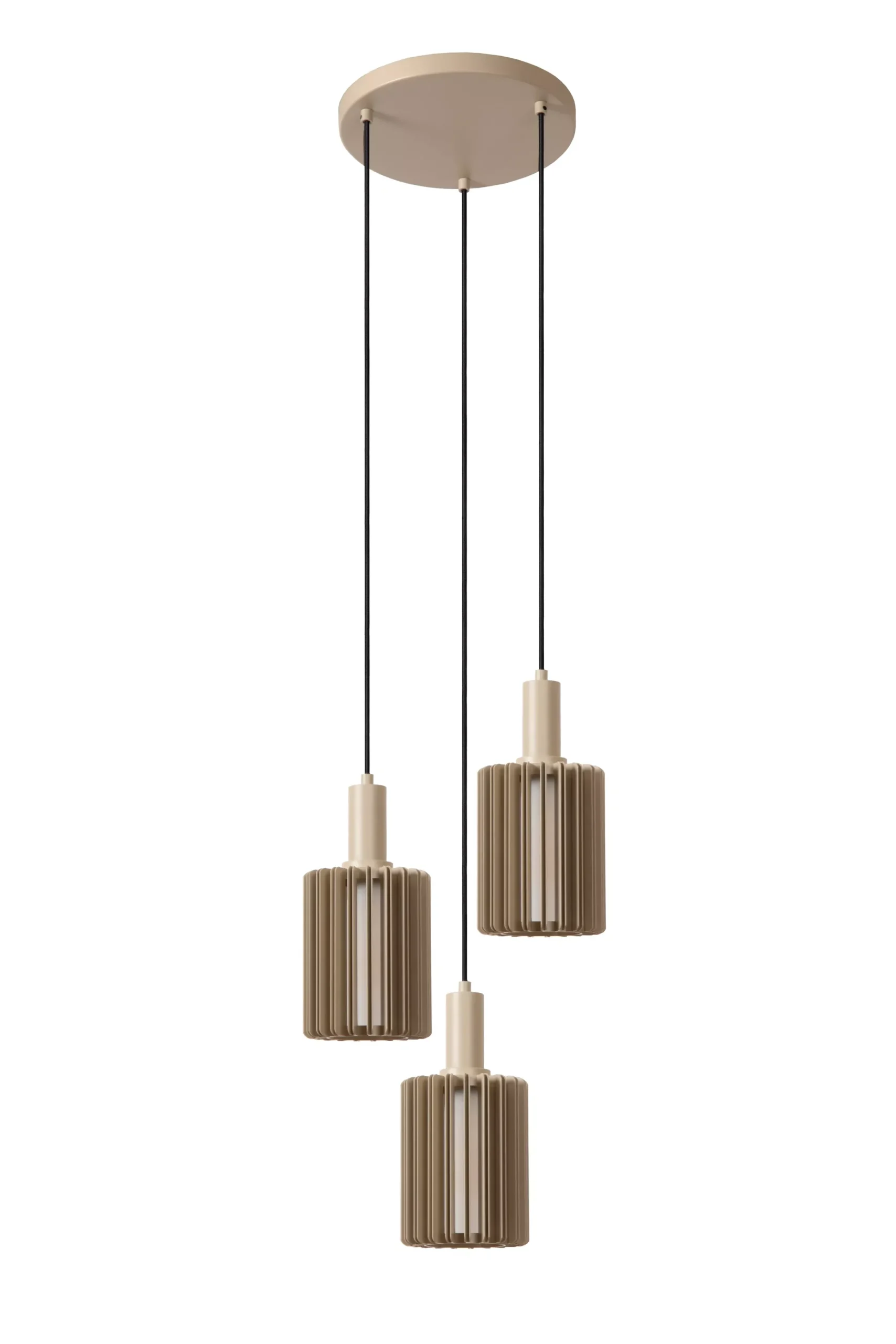 LAMBRES - Hanglamp - 3xE27 - Taupe*Lucide Cheap