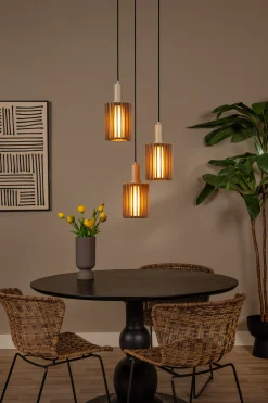 LAMBRES - Hanglamp - 3xE27 - Taupe*Lucide Cheap