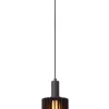 LAMBRES - Hanglamp - Ø 15 cm - 1xE27 - Zwart*Lucide Fashion