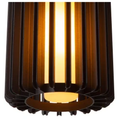 LAMBRES - Hanglamp - Ø 15 cm - 1xE27 - Zwart*Lucide Fashion