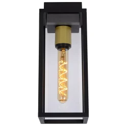 LAURENS - Plafonnière Binnen/Buiten - 1xE27 - IP54 - Zwart*Lucide New