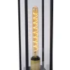 LAURENS - Sokkellamp - 1xE27 - IP54 - Zwart*Lucide Outlet