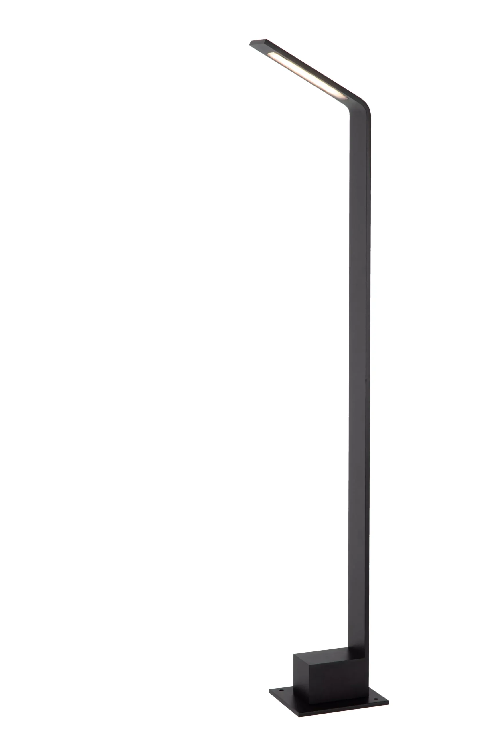 LAWFORD - Sokkellamp - LED - 1x6W 3000K - IP54 - Zwart*Lucide Store