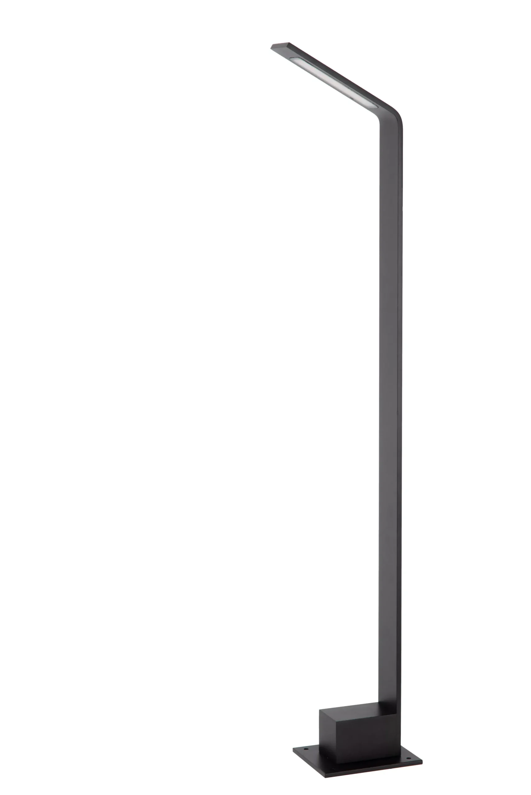 LAWFORD - Sokkellamp - LED - 1x6W 3000K - IP54 - Zwart*Lucide Store