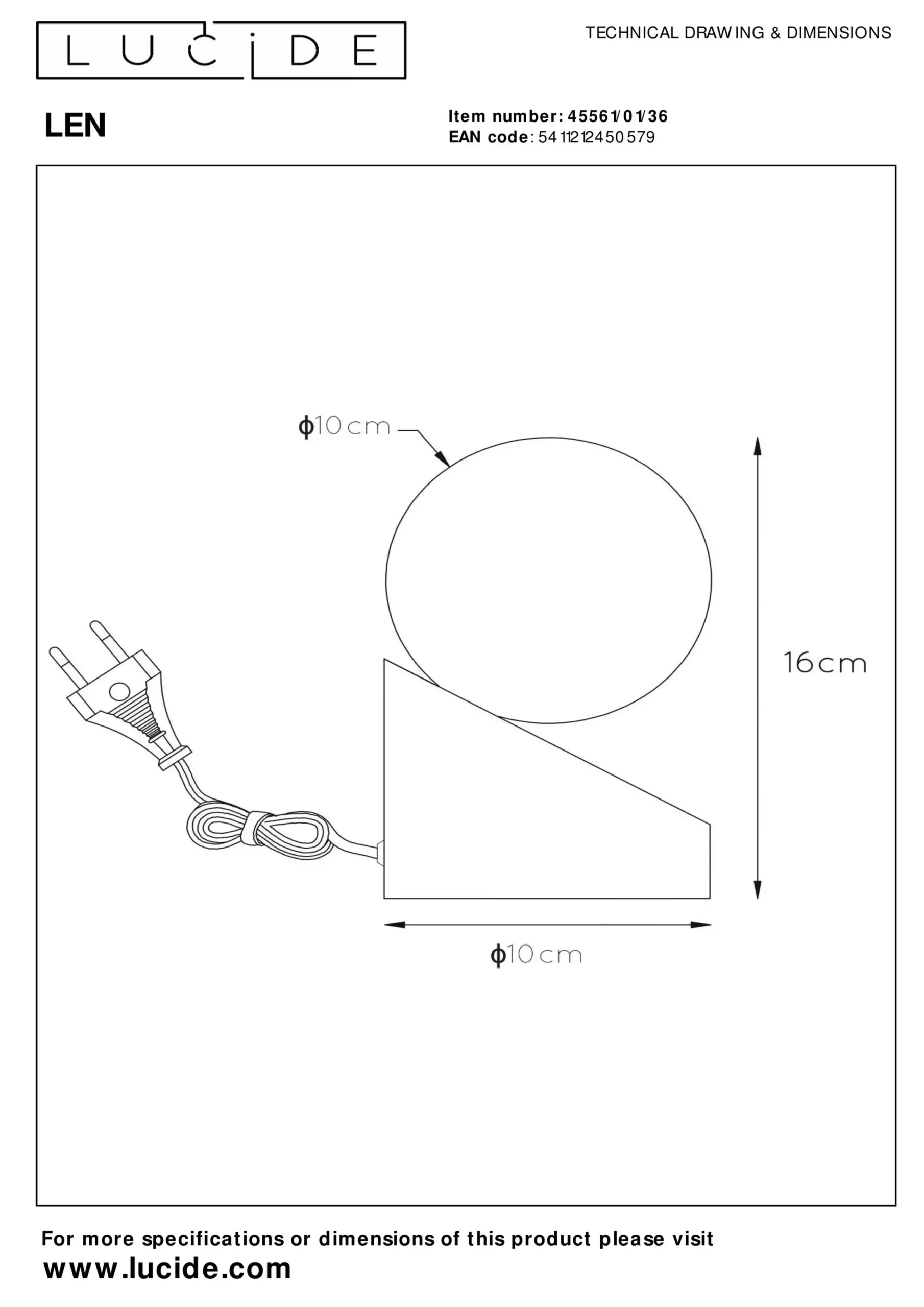 LEN - Tafellamp - Ø 10 cm - 1xG9 - Grijs*Lucide Discount