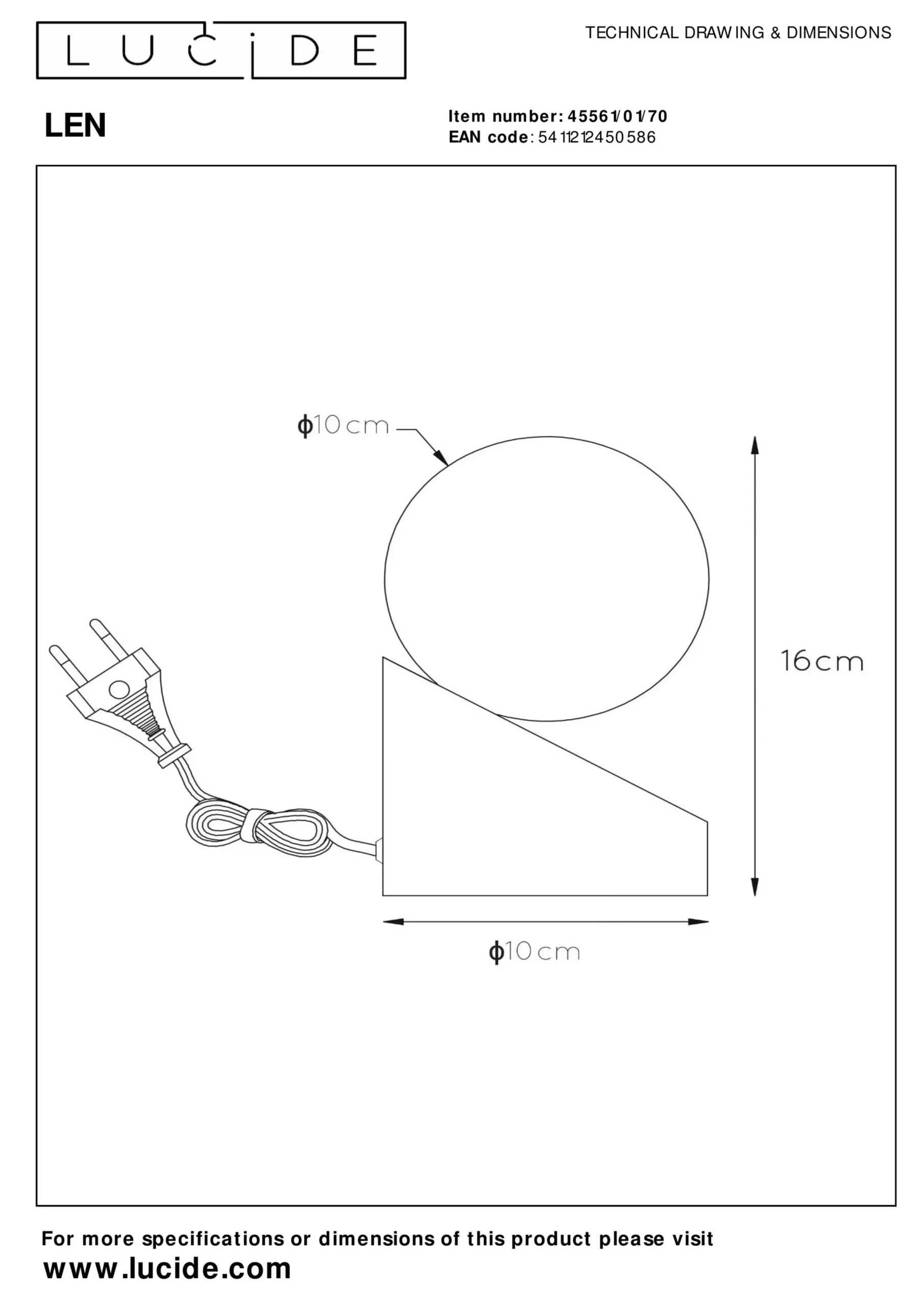 LEN - Tafellamp - Ø 10 cm - 1xG9 - Hout*Lucide Best