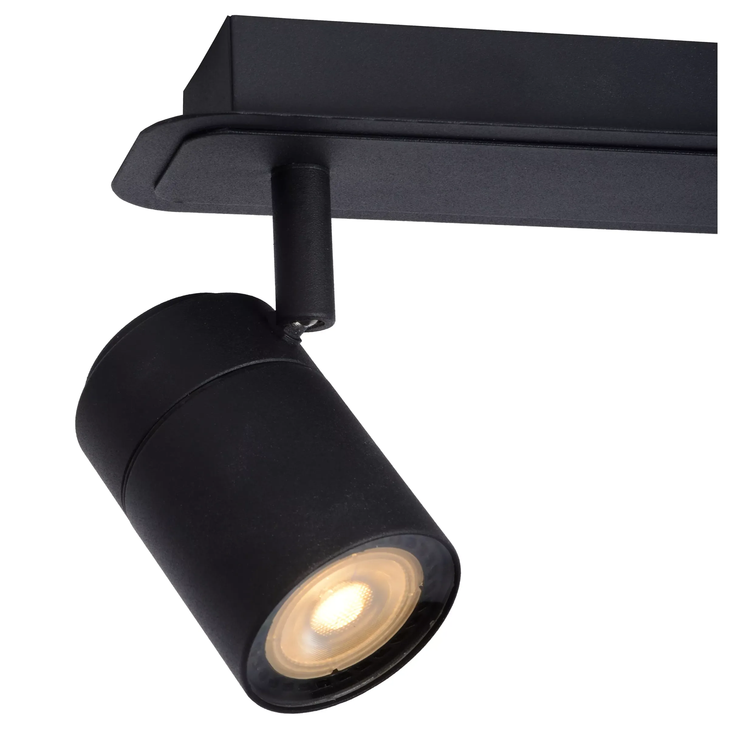 LENNERT - Plafondspot Badkamer - LED Dimb. - GU10 - 3x5W 3000K - IP44 - Zwart*Lucide Discount