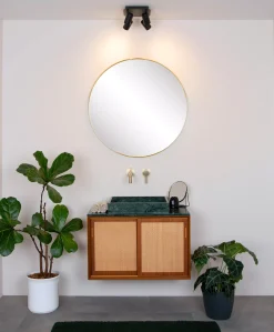 LENNERT - Plafondspot Badkamer - LED Dimb. - GU10 - 4x5W 3000K - IP44 - Zwart*Lucide Cheap