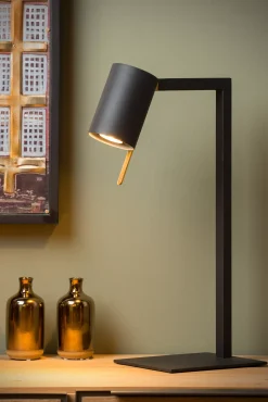 LESLEY - Bureaulamp - 1xGU10 - Zwart*Lucide Hot