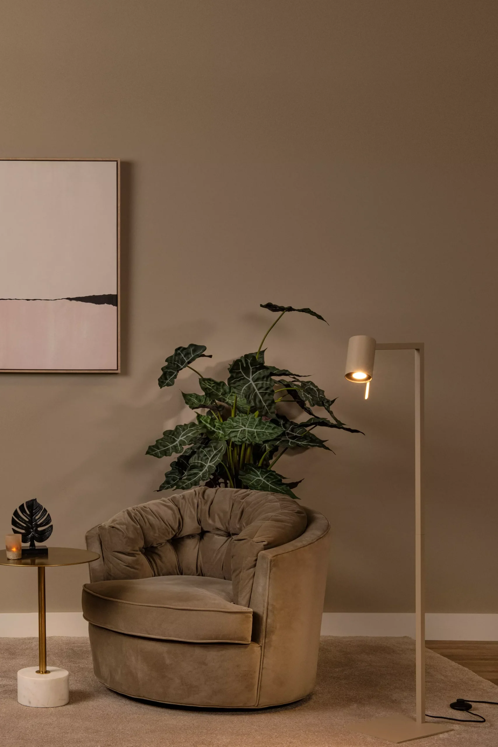 LESLEY - Leeslamp - 1xGU10 - Taupe*Lucide Best