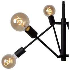 LESTER - Hanglamp - 6xE27 - Zwart*Lucide Outlet